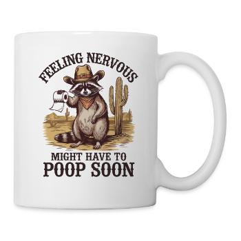 Intestin irritable Syndrom Cowboy Raton laveur Cowboy - Mug blanc - blanc - Droite