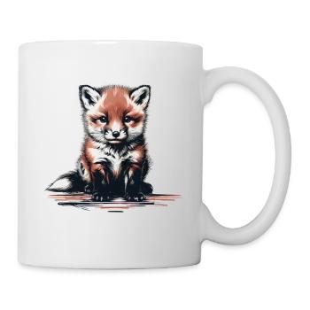 Animal De La Forêt, Renard, Renards, Enfants, Enfant, Conte De Fées - Mug blanc - blanc - Droite
