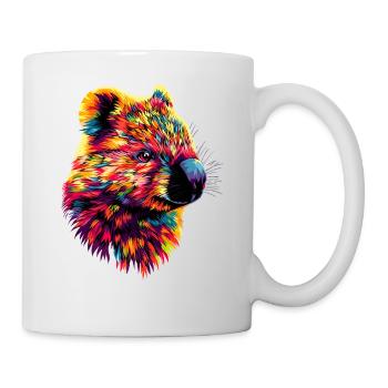 Wombat Australien Beuteltier Süßer Wombat - Tasse - Weiß - Rechts