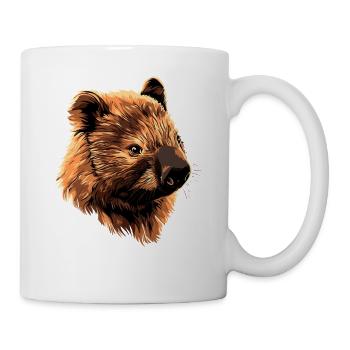 Wombat Australien Beuteltier Süßer Wombat - Tasse - Weiß - Rechts