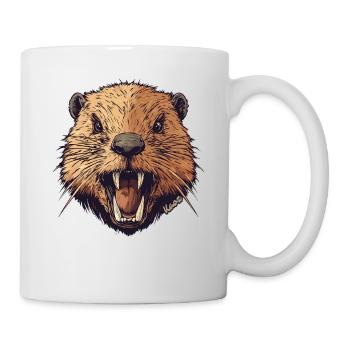 Wilder Biber - Tasse - Weiß - Rechts