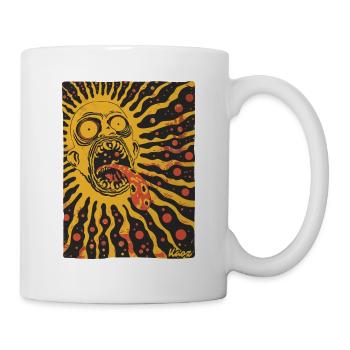 Crazy Psycho Horror Sun - Mug - white - Right