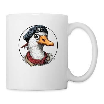 Aventure amusante : Pirate Goose - Mug blanc - blanc - Droite