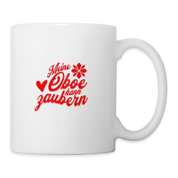 Meine Oboe kann zaubern Orchester Oboist - Tasse - Weiß - Rechts