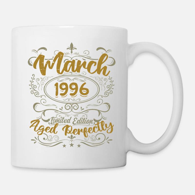 Mars 1996 cadeau fête d'anniversaire | March 1996 - Mug blanc - blanc