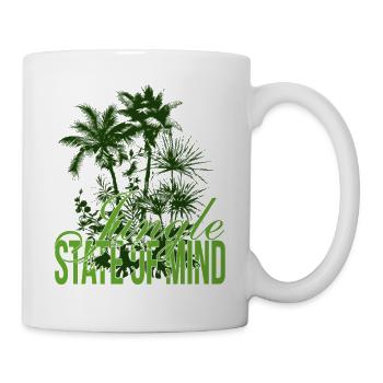 Jungle State of Mind – Palmen Design - Mug blanc - blanc - Droite