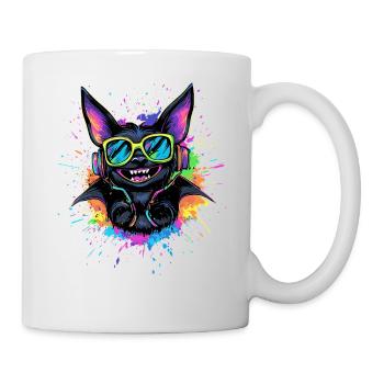 Bat Flying Fox Vampire Bat Cute Fledemice - Mug - white - Right