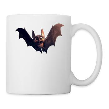Bat Flying Fox Vampire Bat Cute Fledemice - Mug - white - Right