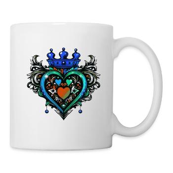 Heart Crown Love - Mug - white - Right