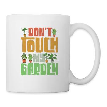 Ne touchez pas à mon jardin Jardinage Botanique - Mug blanc - blanc - Droite