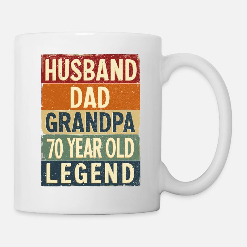 70. Geburtstag Mann 70 Jahre alt 70ter 70er Opa - Tasse - Weiß