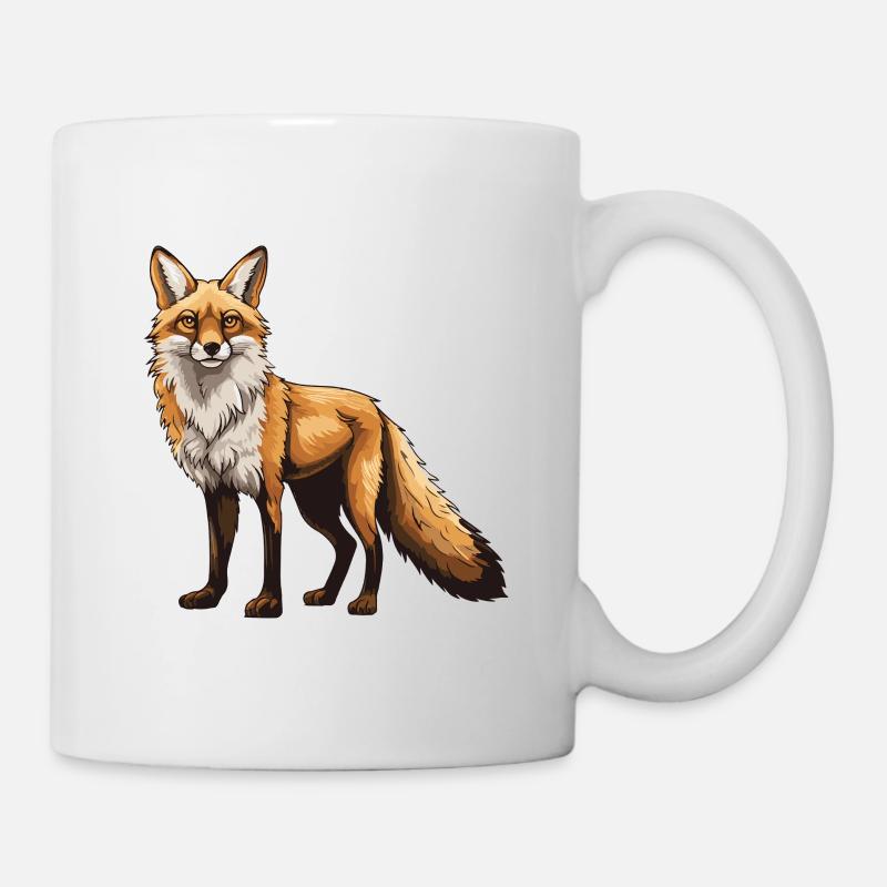 Fuchs Tier - Tasse - Weiß