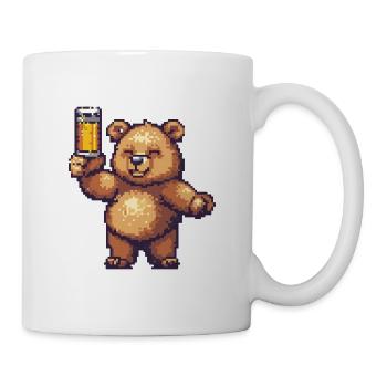 Bear Pixel Beer - Mug - white - Right