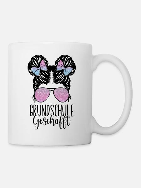 Grundschule Geschafft 2025 Grundschule Abschied - Tasse - Weiß