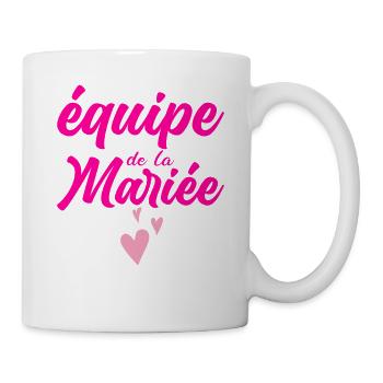 équipe de La Mariée EVJF Team Future Mariée Bride - Mug blanc - blanc - Droite