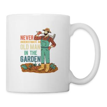 Never Underestimate A Man In The Garden Gardening - Mug - white - Right