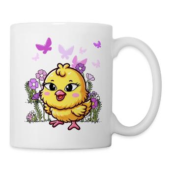 Küken Ostern Kind Kinder - Tasse - Weiß - Rechts