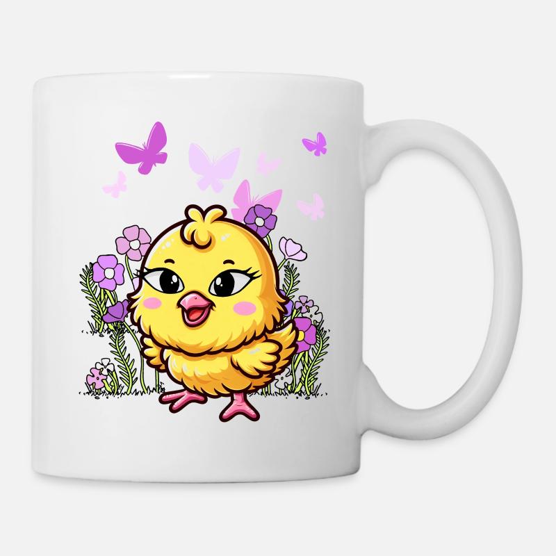 poussin Pâques enfant enfants - Mug blanc - blanc