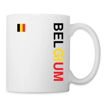 BELGIUM team supporter football - Mug blanc - blanc - Droite