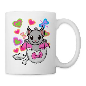 Oeuf Chauve-souris Oeuf Naissance Enfants Enfant - Mug blanc - blanc - Droite