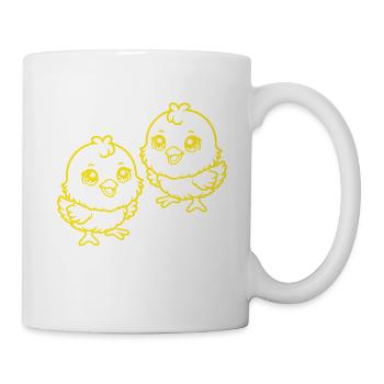 Poussin de Pâques Enfants Enfant Rétro Vintage - Mug blanc - blanc - Droite