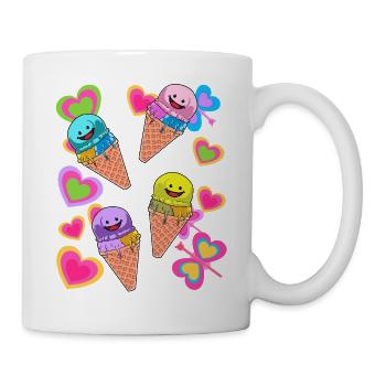 Glace Été Enfant Enfants - Mug blanc - blanc - Droite