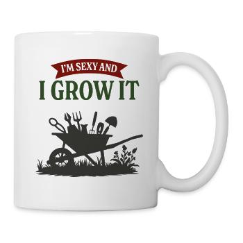 Ich bin sexy und ich lasse es wachsen - Tasse - Weiß - Rechts