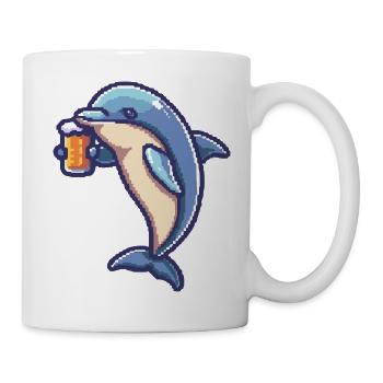 Delfin Pixel Beer - Mug - white - Right