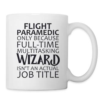 Flight Paramedic Wizard Luftrettung - Tasse - Weiß - Rechts