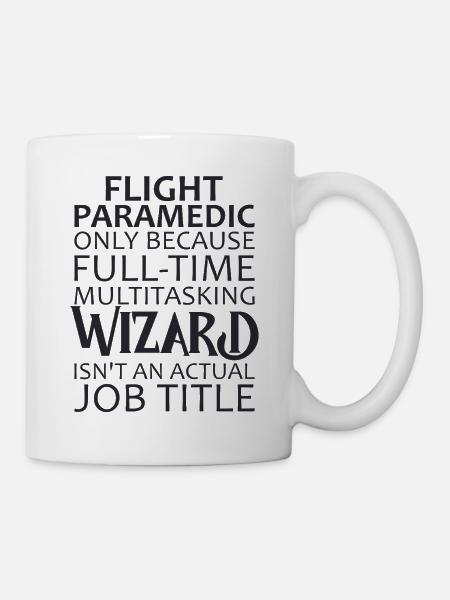Flight Paramedic Wizard Luftrettung - Tasse - Weiß