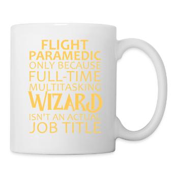 Flight Paramedic Wizard Luftrettung - Tasse - Weiß - Rechts