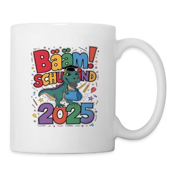 Schulkind 2025 Einschulung Schulanfang - Tasse - Weiß - Rechts