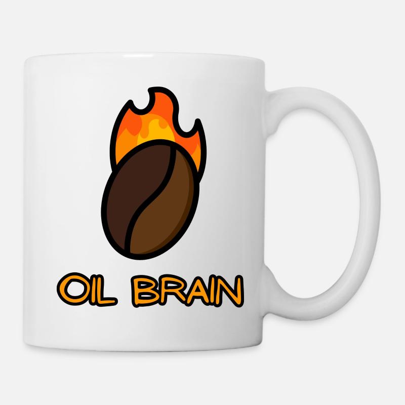 OIL BRAIN - Mug - white