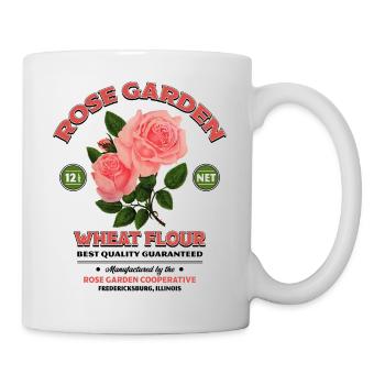 Rose Garden – Vintage Flour Label - Mug - white - Right