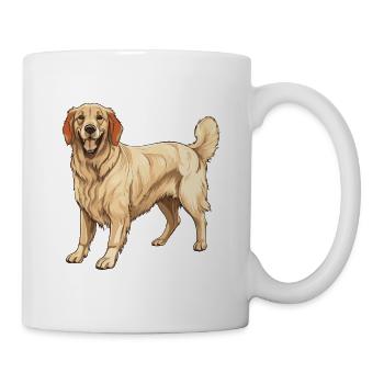 Golden Retriever Dog - Mug - white - Right