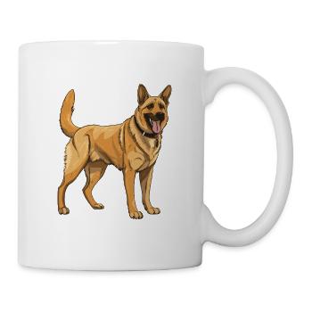 German Shepherd Dog - Mug - white - Right