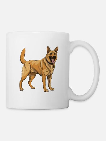 Schäferhund Hund - Tasse - Weiß