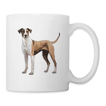 Greyhound Hund - Tasse - Weiß - Rechts