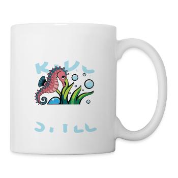 Seahorse Style für eine Seepferdchen Fan - Tasse - Weiß - Rechts