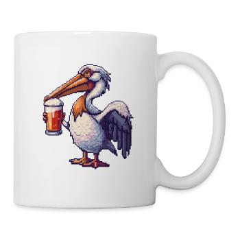 Pelican Bird Pixel Beer - Mug - white - Right