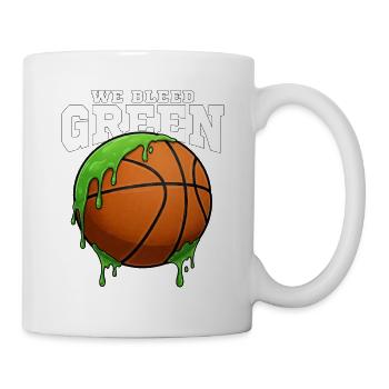 WE BLEED GREEN - BASKETBALL - Tasse - Weiß - Rechts