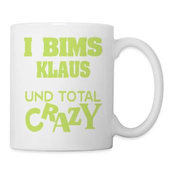 Klaus als Spruch - Tasse - Weiß - Rechts