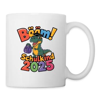 Schulkind 2025 Einschulung Schulanfang - Tasse - Weiß - Rechts