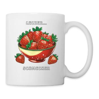 ÉCORCE DE FRAISE DÉLICIEUX DÉGUSTATEUR - Mug blanc - blanc - Droite