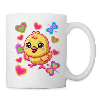 poussins printemps pâques pâques poules poules bébé - Mug blanc - blanc - Droite