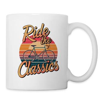 Ride The Classics für einen Rennradfahrer - Tasse - Weiß - Rechts