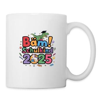Schulkind 2025 Einschulung Schulanfang - Tasse - Weiß - Rechts