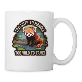 Trop mignon à manipuler, trop sauvage à apprivoiser - Mug blanc - blanc - Droite