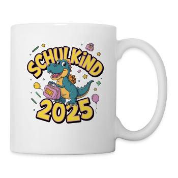 Écolier 2025 Inscription à l’école Retour à l’école - Mug blanc - blanc - Droite