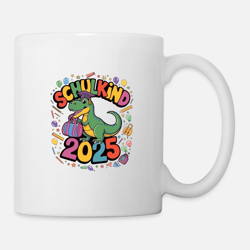 Schulkind 2025 Einschulung Schulanfang - Tasse - Weiß